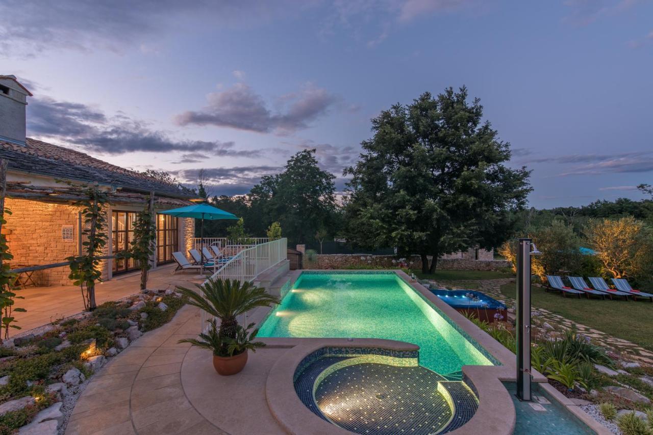 פאזין Family Villa Lipica With Private Pool And Jacuzzi מראה חיצוני תמונה